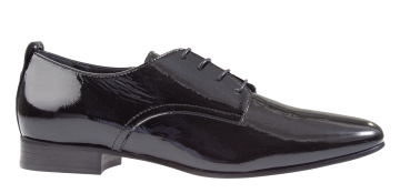 AGL Costanza Derby Black Lackleder Mokassin