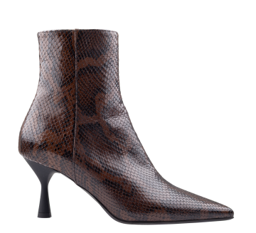 AGL Ide Bootie Brown Black print Stiefelette