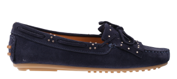 Babouche Minke Blue Mokassin