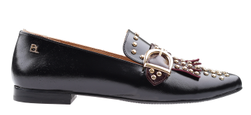 Babouche Nilly black bordeaux loafer