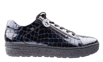 Hartjes 162.1402/69/69 47.00 Blau lack croco Sneaker