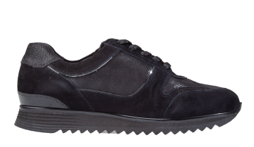 Hassia 6-30-2033 schwarz Veloursleder Sneaker