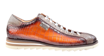 Harris 2892 cognac kroco Schnürschuh