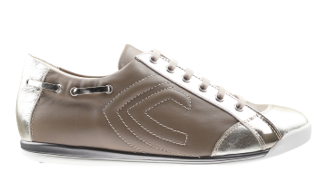La Cabala L902024 Olive gold Schnürschuh