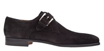 Magnanni 17363 schwarz Veloursleder Slipper mit Schnalle