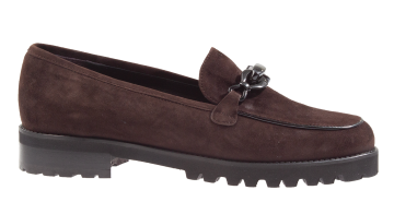 Paulette 706M braun Veloursleder Slipper