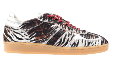Piedi Nudi Imola H Pony Tiger Leather Sneaker