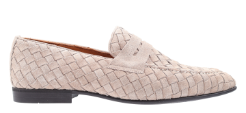 San Rossini 6026 vlecht mocassin taupe