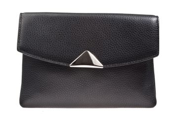 Chantal 1993 schwarz crossover leder Handtasche