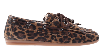 Via Vai June Shelby Bisonte Tan panter Mocassin