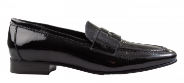 AGL Costanza Stitch Black patent Loafer