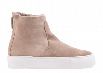 AGL Meghan Warm Taupe Veloursleder Boot