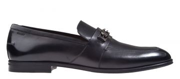 Bally Wesper schwarz Calb Leder Slipper