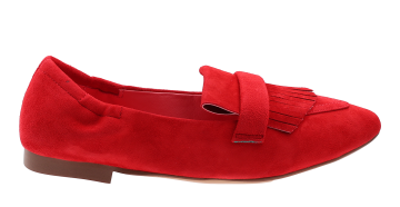 Black rose Venice 04 Red Veloursleder Mokassin