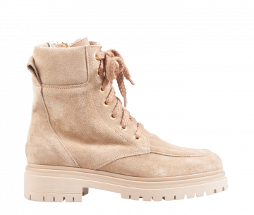 Chantal Daniëlle Yucca beige nubuck veterboot