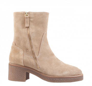 DL-Sport 5937 beige Veloursleder Stiefelette