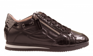 DL Sport 5861 schwarz Leder Sneaker