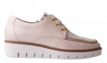DLS 6582 beige Schnürschuh
