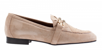 Evaluna G04 taupe Veloursleder Slipper.