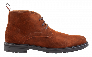 Greve Barbour cognac Veloursleder Schnürboot