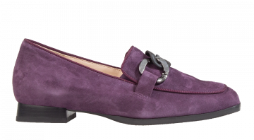 Hassia 6-30-0846 lila Veloursleder Slipper