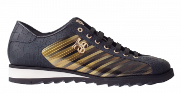Harris 2817 10.551 Black Yellow combi Schnürschuhe
