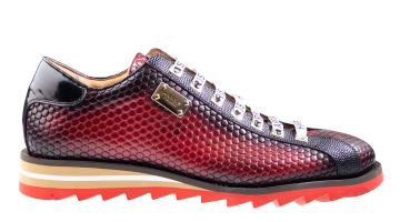 Harris 2892 stampa bubble rifin Rosso Schnürschuh