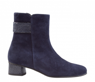 Hassia 6-30-3092 blau Veloursleder Stiefelette