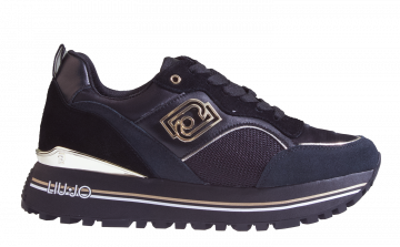Liu Jo Maxi Wonder Cow Black Schnürboot