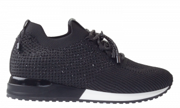 La Strada 2400409 Black Silver knitted sneaker