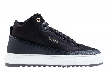 Mason Garments Torino 16A Mid Neutro Black Sneaker
