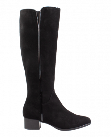 Nalini 473L schwarz Veloursleder Stiefel