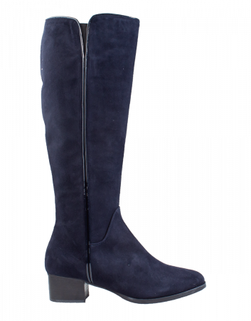 Nalini 473L blau Veloursleder Stiefel