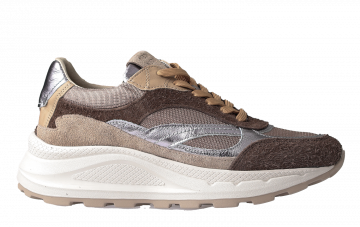 Piedi Nudi West Taupe Silver Sneaker