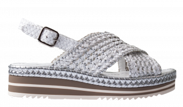 Pons Quintana 11540 White Silver Sandale