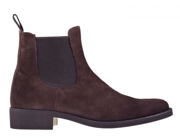 Soldini Amalfi braun Veloursleder Chelsea Stiefelette