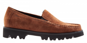 Sioux Cortizia braun Veloursleder Slipper