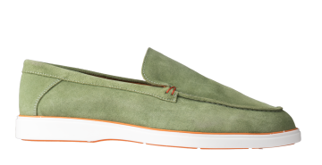 San Rossini 6118 Green suède Slipper