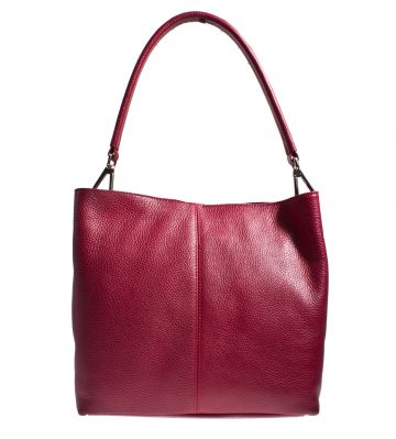 Chantal 1993 bordeaux leder Handtasche.