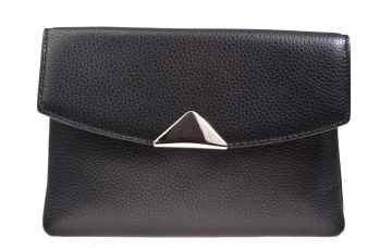 Chantal 1993 schwarz crossover leder Handtasche