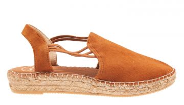 Toni Pons Nuria cognac Veloursleder Espadrille