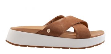 UGG Emily cognac Veloursleder Pantolette