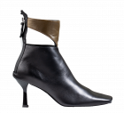 AGL D 259505 schwarz oliv combi Stiefelette