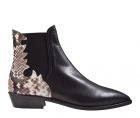 Attilio Giusti Leombruni AGL D 530550 schwarz Leder print Chelsea Stiefelette