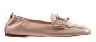 AGL D834001 beige zalm Leder Mokassin.