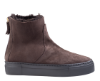 AGL Meghan Warm Dark Brown Velours Stiefelette