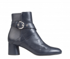 AGL Veta Buckle Blue Stiefelette