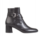 AGL Veta Buckle Black Stiefelette