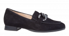 Hassia 6-30-0846 schwarz Veloursleder Slipper