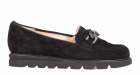 Hassia 6-30-1578 schwarz Veloursleder Slipper